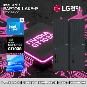 LG 데스크탑 코어i5 14세대 GT1030 컴퓨터 Z90MV-I5AR4SB-GT1030 WIN11 i5-14400 16GB SSD256GB 고사양
