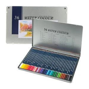 문화연필 전문가용 수채화색연필 워터칼라 수채색연필 36색