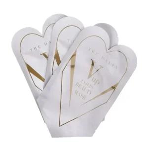 더하얀 브이업 마스크팩 리프팅밴드 피부탄력 얼굴붓기 콜라겐 얼굴형관리 2스텝 3팩 1박스