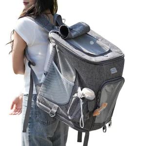 퍼피허그 포터블 강아지 백팩 캐리어 산책 이동 가방 고양이 애견 기내용 컨넬 카시트 배낭 외출 여행용