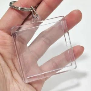 사진 보관용 정사각 아크릴 키홀더