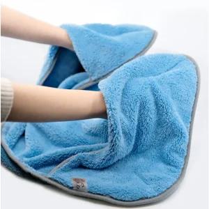 고급 주머니형 핑거 펫타올 강아지 고양이 목욕수건 극세사 애견타월