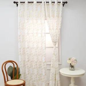 아일릿 커튼 침실 거실 베란다 햇살 빛조절 가리개 132x165 가림막 창문커텐