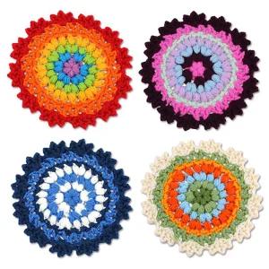 코바늘뜨기 티코스터만들기 (원형4색)