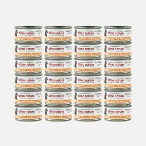 [24개세트] 알모네이쳐 캣 참치새우 캔 70g