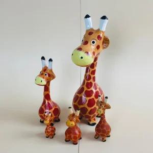 [MEJ3N045_58]나무 기린 나무인형 장식소품 5p세트