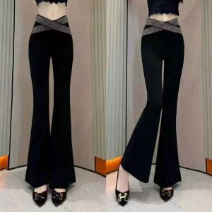 큐빅부츠컷팬츠 라인댄스복 라틴댄스복 1963 편한바지 럭키티엔