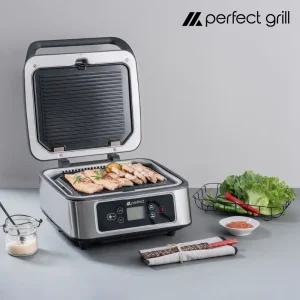 퍼펙트 양면그릴 기름 연기 냄새 걱정없는 전기그릴 생선 고기 삼겹살 구이팬 그릴팬