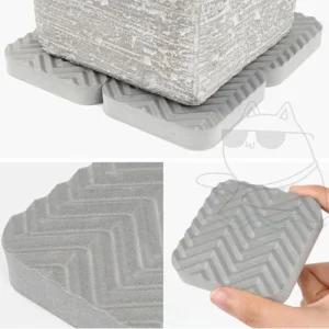 진동방지패드트렌디 4P 사각 받침대 세탁기 바닥깔판 소음