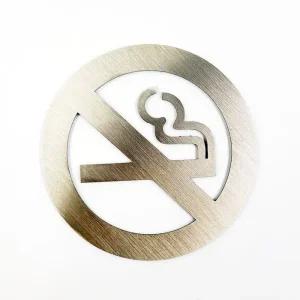 메탈 금연구스타일역 안내 표지판(실버) G