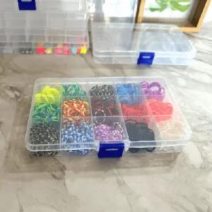 15구 비즈통 투명 수납 케이스(고정형)