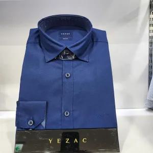 [예작] YJ4FBS150 코튼폴리 면혼방 카라소매배색 스냅버튼 슬림핏 긴팔셔츠