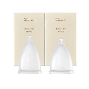 해피문데이 베이직컵 생리컵 안심 편안 숏+미디엄1set