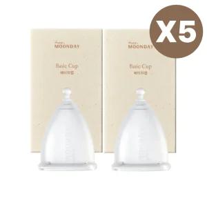 해피문데이 베이직컵 입문자 생리컵 실리콘 숏+숏5set