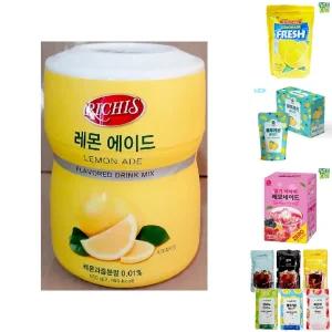 레몬에이드 파우더(리치스 550g)/레몬/에이드/농축가루/레이드/과즙/쥬스/음료/원액/카페/가정/탕비실/레몬