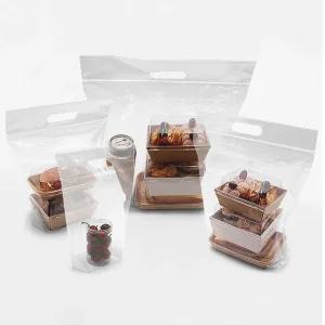 투명 손잡이지퍼백 PE지퍼백 스탠드형 손잡이 비닐지퍼백 소/대/특대/빅특대 50장