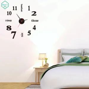 무소음 벽 시계 diy 만들기 선물 실버 거실 소품 인테리어