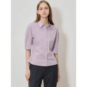 [쉬즈미스]소프트시크 슬림 반팔 셔츠 택가격 198000원 _P405499277