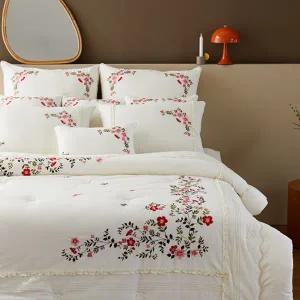 [효재] 와일드 로즈 광목차렵 침구세트 K