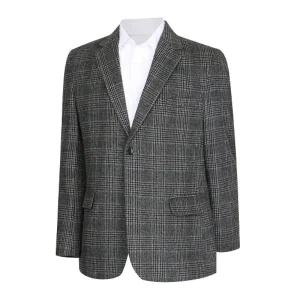 [파파브로] 남성 중년 모직 글렌체크 콤비자켓 DS-COW-1,4