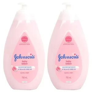 존슨즈 베이비 로션 핑크 750ml 2개