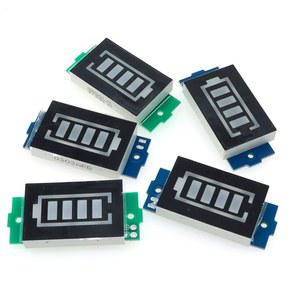 1S 2S 3S 4S 단일 3.7V 리튬 배터리 용량 표시기 모듈 4.2V 파란색 디스플레이 전기 자동차 전력 테스터 이온