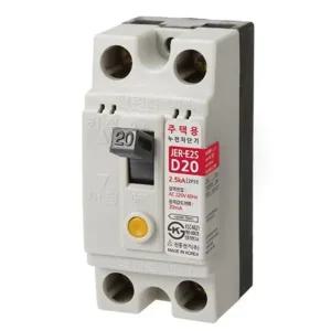 진흥전기 누전차단기-주택용 JER-E2S (20A) 2.5kA JER-E2S 5EA