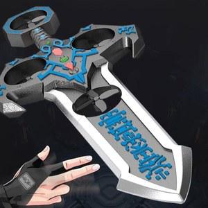 날아다니는 단검드론 이기어검 핸드 배터리 비행 무선조종 검 플라잉소드 RC 블루 1개