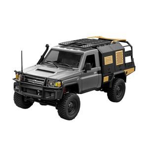SVERTIBO 1/12 스케일 RC 크롤러, MN-82S LC79 RTR 트럭 4x4 오프로드 차량 2.4GHz 록 크롤러 LED 조명, 성인 취미 장난감용 7.4V 1200mAh 배터리(실버)