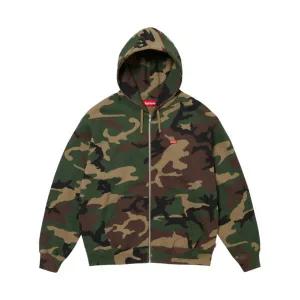 [정품 보증] 슈프림 스몰 박스 집업 후드 스웨트셔츠 우드랜드 카모 - 24FW Supreme Small Box Zip Up Hood