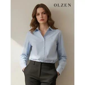 [하프클럽/]여성 코튼 케주얼 베이직 셔츠 (ZLD5WC2101)