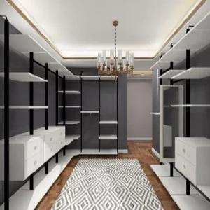 알루미늄 팬트리 수납장 조립식 옷장 시스템행거 파우더룸 DIY 고급