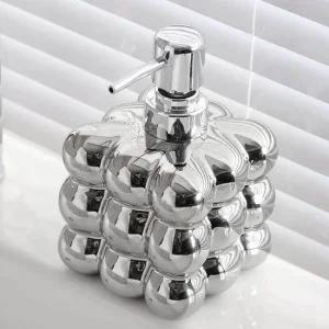 실버 세라믹 디스펜서 욕실디스펜서 호텔디스펜서 샴푸통디스펜서 핸드워시디스펜서