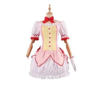 마법소녀 카나메 마도카 코스프레 의상 파티드레스