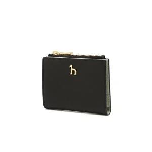 [헤지스 악세사리]헤지스 액세서리 여성 [스테디셀러]블랙 단색 소가죽 반지갑  (WIWA4F002BK)