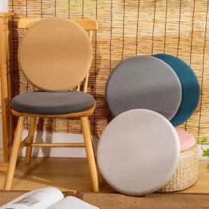 심플 감성 벤치 스툴 논슬립 메모리폼 원형 방석/예쁜/인테리어/쿠션/교장실/어린이/의자/사무실/책상/바닥