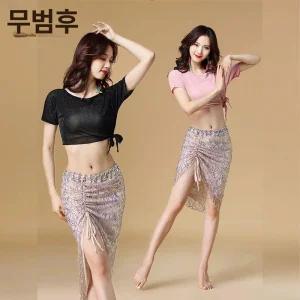 밸리크롭티 밸리스커트 차밍댄스 탱고 댄스스커트