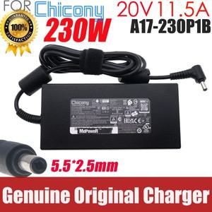 MSI Creator 15 A10UH 노트북 전원 공급 장치 20V 11.5A 5.5x2.5mm 용 정품 Chicony A17-230P1B 230W A230A