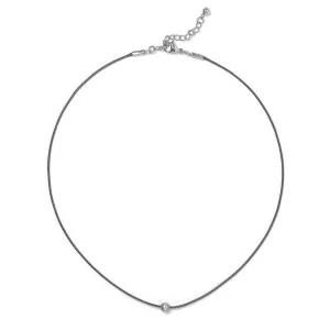 [제이반스][Jbans Classic] 앤틱투톤실버볼 스트링목걸이 (C2503-AN913_BK)