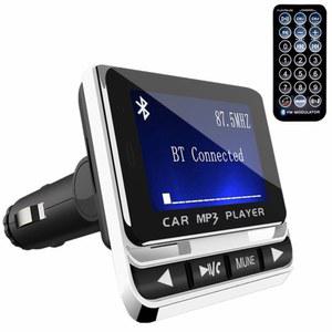 FM12B 1.44 인치 블루투스 라디오 LCD 제어 USB 송신기 어댑터 충전기 플레이어 원격 FM MP3 차량용 무선 핸즈프리