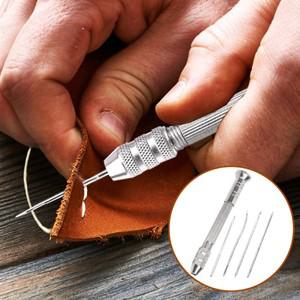 가죽펀칭기 1 세트 가죽 바느질 송곳 세트 교체   신발 수리   펀치 스티치 바늘 바느질 Leathercraft
