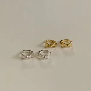 925 Silver) Ribbon earrings E 59 실버925 silver925 이어커프 귀찌
