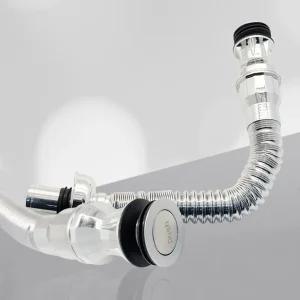 (일체형) 자바라 스텐 자동 폽업 트랩/배수관/배수구/배관/부속/싱크대/호스/세면기/세면대/씽크대/배수