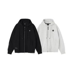 라이프워크후드집업 CQK LW245ZT972 MINIMAL 와펜 BASIC HOODED ZIP-UP