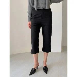 [하프클럽/] 슬릿 카프리 7부 팬츠 (2colors)