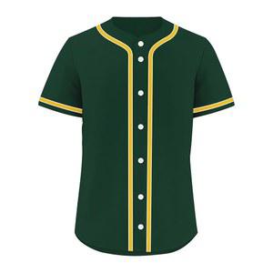 남성용 블랭크 야구 유니폼 캐주얼 버튼 다운 셔츠 반팔 액티브 팀 스포츠