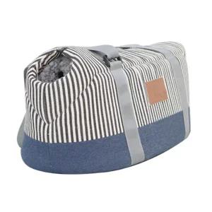 [콩심팥심]강아지 빈센트 슬링백 블루 중형 1P 애견 이동가방 반려견앞주머니