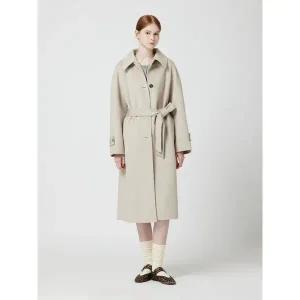 [CC콜렉트](대구신세계)캐시미어 블렌드 벨티드 롱코트_C254MSG179