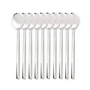 업소용 스텐 숟가락 10P 세트 스틸 민자 급식 스푼 민자수저