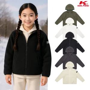 콜핑 키즈 아동공용 겨울 보온 부클 등산 후드 후리스 자켓 2264JK761U